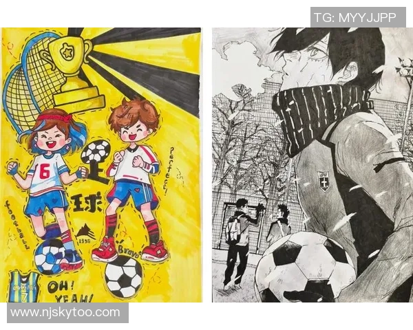 足球明星幼儿美术作品展现童趣与梦想的精彩结合